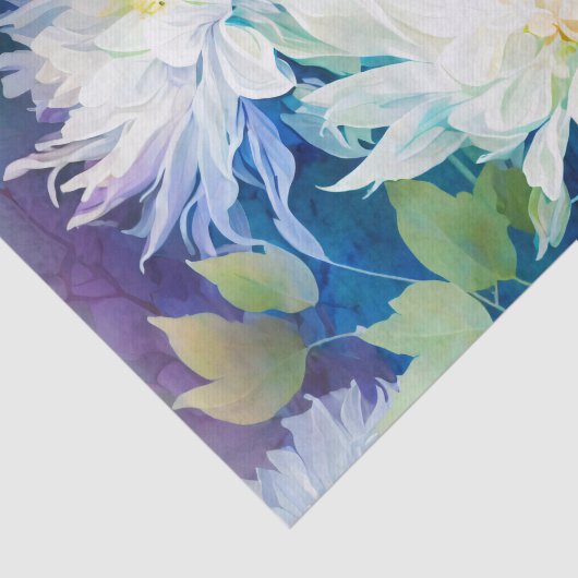 Papier Mousseline Papier de découpage DAHLIAS (Détail)
