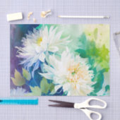 Papier Mousseline Papier de découpage DAHLIAS (Artisanat)