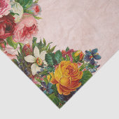 Papier Mousseline Papier de decoupage de bouquet floral (Détail)