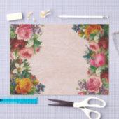 Papier Mousseline Papier de decoupage de bouquet floral (Artisanat)