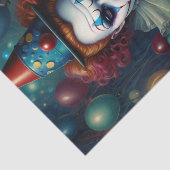 Papier Mousseline Papier de découpage de clown déplaisant (Détail)