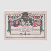 Papier Mousseline Papier de découpage de couronnement victorien vint (Recto)