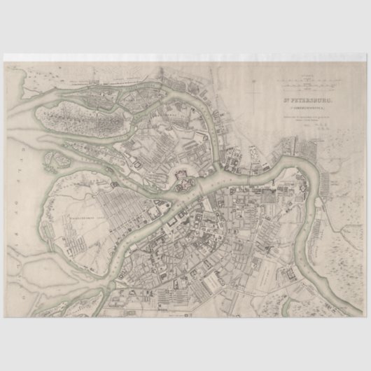 Papier Mousseline Papier de découpage de la carte de rue (Recto)