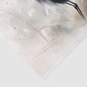 Papier Mousseline Papier de découpage de la grue japonaise 5 (Détail)