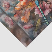 Papier Mousseline Papier de découpage de la libellule d'aquarelle de (Détail)