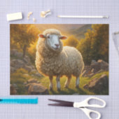 Papier Mousseline Papier de découpage de l'agneau de printemps (Artisanat)