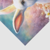 Papier Mousseline Papier de découpage de lapin d'aquarelle de printe (Détail)