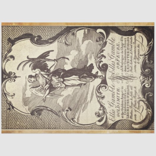 Papier Mousseline Papier de découpage de meubles Goldsmith (Recto)