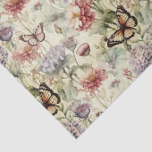 Papier Mousseline Papier de découpage de papillons et de fleurs grun (Détail)