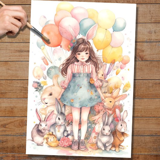 Papier Mousseline Papier de découpage de Pâques 3