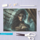 Papier Mousseline Papier de découpage de pirates mystiques à yeux do (Artisanat)