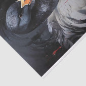 Papier Mousseline Papier de découpage de Swan noir 1 (Détail)