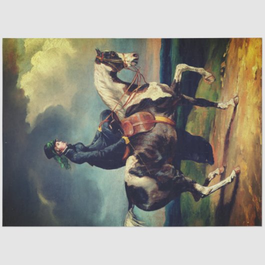 Papier Mousseline Papier de découpage du mobilier de cavalier (Recto)