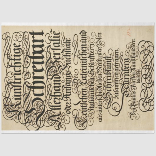 Papier Mousseline Papier de découpage du mobilier de script (Recto)