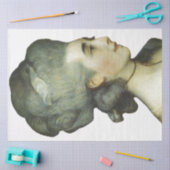 Papier Mousseline Papier de découpage du profil de la femme (Artisanat)