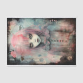 Papier Mousseline Papier de découpage éffrayant fille 10 (Recto)