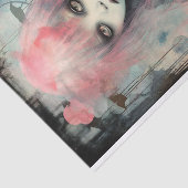 Papier Mousseline Papier de découpage éffrayant fille 10 (Détail)