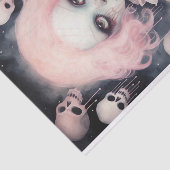 Papier Mousseline Papier de découpage éffrayant fille 11 (Détail)