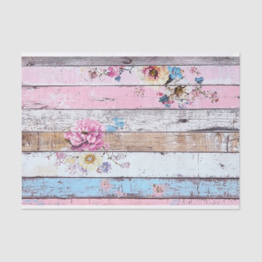 Papier Mousseline Papier de découpage en Planche de Bois Rose (Recto)