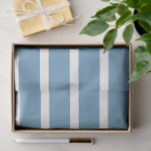 Papier Mousseline Papier de découpage en tissu blanc bleu rayé (Cadeau)