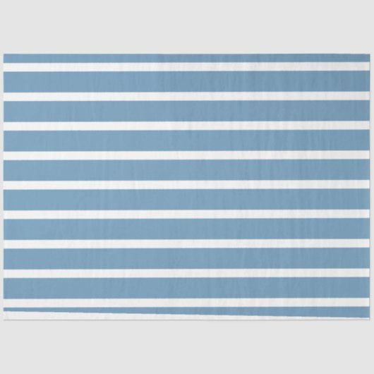 Papier Mousseline Papier de découpage en tissu blanc bleu rayé (Recto)