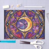 Papier Mousseline Papier de découpage en verre teint mi-lune (Artisanat)