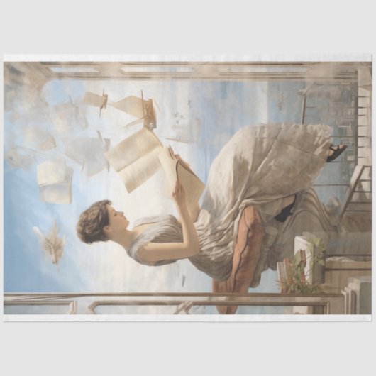 Papier Mousseline Papier de découpage, Enveloppement, - Réflexions B (Recto)