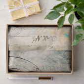 Papier Mousseline Papier de découpage Ephemera Peacock gauche (Cadeau)