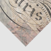 Papier Mousseline Papier de découpage Ephemera Peacock gauche (Détail)