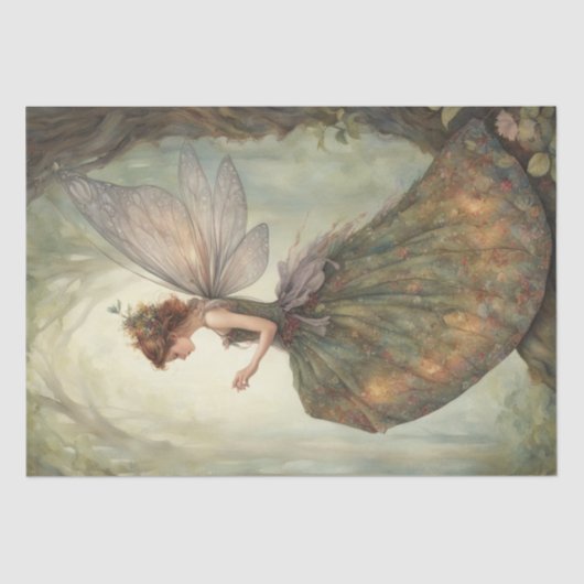 Papier Mousseline Papier de découpage Fée Automne 2 Enchantée (Recto)