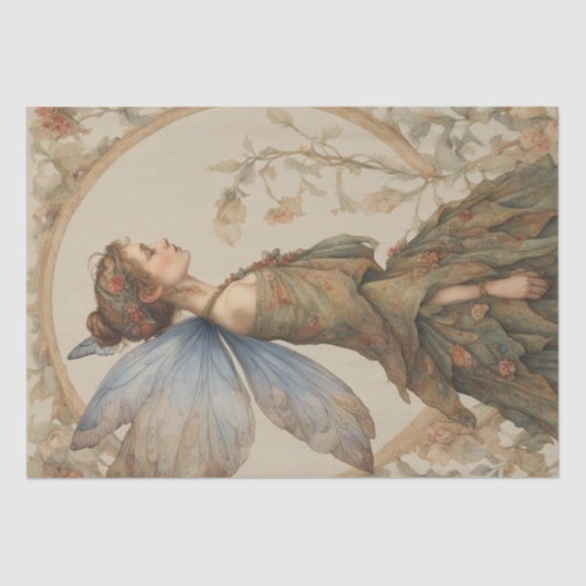 Papier Mousseline Papier de découpage Fée Whimsical 2 (Recto)