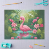 Papier Mousseline Papier de découpage Flamant rose bébé (Artisanat)