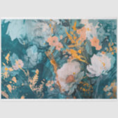 Papier Mousseline Papier de découpage floral moderne en papier de so (Recto)