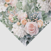 Papier Mousseline Papier de découpage floral Roses roses élégantes (Détail)