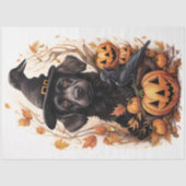 Papier Mousseline Papier de découpage Halloween Chien 4 (Recto)