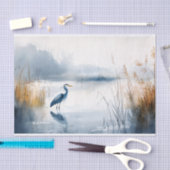 Papier Mousseline Papier de découpage Héron bleu 8 (Artisanat)