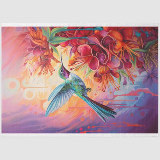 Papier Mousseline Papier de découpage Hummingbird 1 (Recto)