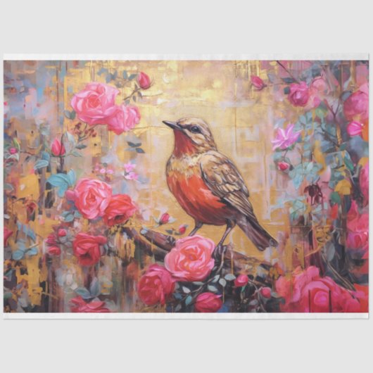 Papier Mousseline Papier de découpage - Intricités botaniques 2 (Recto)