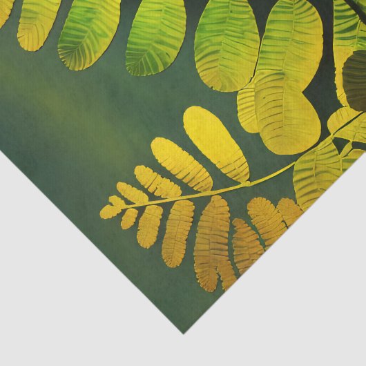 Papier Mousseline Papier de découpage MIDNIGHT FERN (Détail)