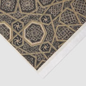 Papier Mousseline Papier de découpage motif noir et or (Détail)