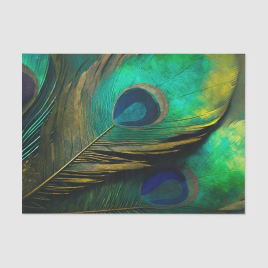 Papier Mousseline Papier de découpage PEACOCK (Recto)