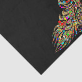 Papier Mousseline Papier de découpage Peacock Or Étincelant (Détail)