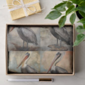 Papier Mousseline Papier de découpage Pélican Collage 1 (Cadeau)