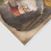 Papier Mousseline Papier de découpage Père Noël 1 nostalgique (Détail)