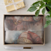 Papier Mousseline Papier de découpage Père Noël 2 nostalgique (Cadeau)