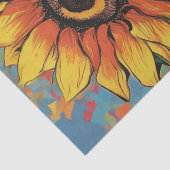 Papier Mousseline Papier de découpage Pop Art Sunflower (Détail)