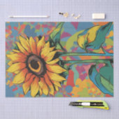 Papier Mousseline Papier de découpage Pop Art Sunflower (Artisanat)