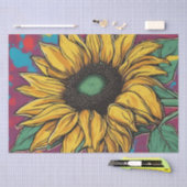 Papier Mousseline Papier de découpage Pop Art Sunflower (Artisanat)