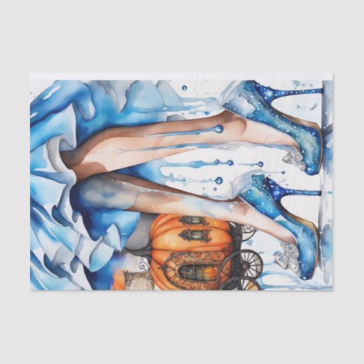 Papier Mousseline Papier de découpage Princesse de minuit (Recto)