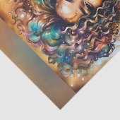 Papier Mousseline Papier de découpage Queen à l'huile d'ébène radian (Détail)